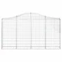 Cestas de gaviones 11 uds forma arco hierro 200x30x100/120 cm de vidaXL, Maceteros y jardineras - Ref: Foro24-3145439, Precio...