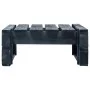 Otomana de palés para jardín madera negro de vidaXL, Otomanas de exterior - Ref: Foro24-45761, Precio: 45,92 €, Descuento: %
