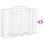 Cestas gaviones 5 uds forma de arco hierro 200x50x140/160 cm de vidaXL, Maceteros y jardineras - Ref: Foro24-3145685, Precio:...
