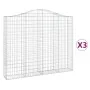 Cestas gaviones 3 uds forma de arco hierro 200x30x160/180 cm de vidaXL, Maceteros y jardineras - Ref: Foro24-3145494, Precio:...