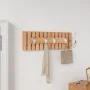 Perchero de pared madera maciza de nogal 42x8,5x14 cm de vidaXL, Toalleros - Ref: Foro24-350371, Precio: 32,25 €, Descuento: %