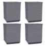 Jardineras 4 uds polipropileno gris oscuro 30x30x37 cm de vidaXL, Maceteros y jardineras - Ref: Foro24-364185, Precio: 96,99 ...