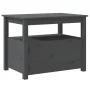 Mesa de centro de madera maciza de pino gris 71x49x55 cm de vidaXL, Mesas de centro - Ref: Foro24-820938, Precio: 104,87 €, D...