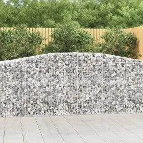 Cestas de gaviones 15 uds forma de arco hierro 400x50x100/120cm de vidaXL, Maceteros y jardineras - Ref: Foro24-3145965, Prec...