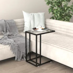 Mesa auxiliar de ordenador vidrio transparente 50x35x65 cm de vidaXL, Mesas auxiliares - Ref: Foro24-331649, Precio: 42,29 €,...