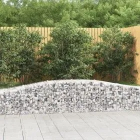 Cestas de gaviones 8 uds forma de arco hierro 400x50x40/60 cm de vidaXL, Maceteros y jardineras - Ref: Foro24-3145923, Precio...