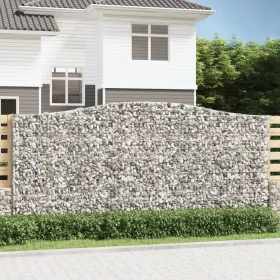 Gabionenkörbe 3 Stk. Bogenform Eisen 400x50x180/200 cm von vidaXL, Töpfe und Pflanzgefäße - Ref: Foro24-3146009, Preis: 799,9...