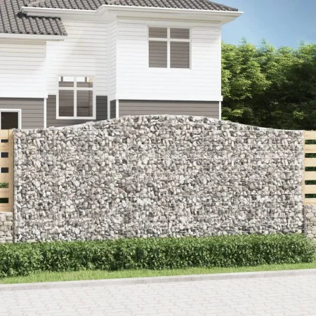 Gabionenkörbe 3 Stk. Bogenform Eisen 400x50x180/200 cm von vidaXL, Töpfe und Pflanzgefäße - Ref: Foro24-3146009, Preis: 799,9...