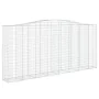 Gabionenkörbe 3 Stk. Bogenform Eisen 400x50x180/200 cm von vidaXL, Töpfe und Pflanzgefäße - Ref: Foro24-3146009, Preis: 799,9...