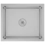 Fregadero de cocina hecho a mano acero inoxidable de vidaXL, Fregaderos - Ref: Foro24-51502, Precio: 89,12 €, Descuento: %