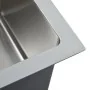 Fregadero de cocina hecho a mano acero inoxidable de vidaXL, Fregaderos - Ref: Foro24-51502, Precio: 89,12 €, Descuento: %