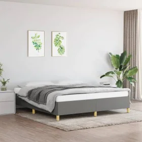 Dark gray fabric bed frame 180x200 cm by vidaXL, Beds and slatted bases - Ref: Foro24-347182, Price: 119,91 €, Discount: %