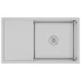 Fregadero de cocina hecho a mano de acero inoxidable de vidaXL, Fregaderos - Ref: Foro24-51520, Precio: 155,53 €, Descuento: %