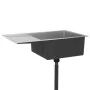 Fregadero de cocina hecho a mano de acero inoxidable de vidaXL, Fregaderos - Ref: Foro24-51520, Precio: 155,53 €, Descuento: %