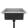 Fregadero de cocina hecho a mano de acero inoxidable de vidaXL, Fregaderos - Ref: Foro24-51520, Precio: 155,53 €, Descuento: %