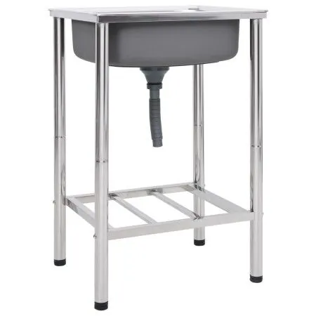 Fregadero de camping de un seno acero inoxidable de vidaXL, Fregaderos - Ref: Foro24-151210, Precio: 133,58 €, Descuento: %