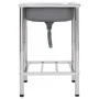 Fregadero de camping de un seno acero inoxidable de vidaXL, Fregaderos - Ref: Foro24-151210, Precio: 133,58 €, Descuento: %
