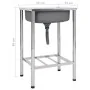 Fregadero de camping de un seno acero inoxidable de vidaXL, Fregaderos - Ref: Foro24-151210, Precio: 133,58 €, Descuento: %