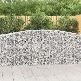 Cestas de gaviones 8 uds forma de arco hierro 400x50x100/120 cm de vidaXL, Maceteros y jardineras - Ref: Foro24-3145962, Prec...