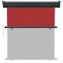Toldo lateral de balcón rojo 170x250 cm de vidaXL, Sombrillas - Ref: Foro24-48439, Precio: 73,22 €, Descuento: %