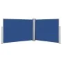 Toldo lateral retráctil azul 100x1000 cm de vidaXL, Sombrillas - Ref: Foro24-48476, Precio: 117,82 €, Descuento: %