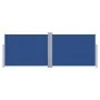 Toldo lateral retráctil azul 100x1000 cm de vidaXL, Sombrillas - Ref: Foro24-48476, Precio: 117,82 €, Descuento: %