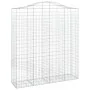 Cestas de gaviones 2 uds forma de arco hierro 200x50x220/240 cm de vidaXL, Maceteros y jardineras - Ref: Foro24-3145766, Prec...