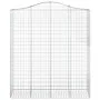 Cestas de gaviones 2 uds forma de arco hierro 200x50x220/240 cm de vidaXL, Maceteros y jardineras - Ref: Foro24-3145766, Prec...
