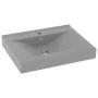 Lavabo de lujo con grifo cerámica 60x46 cm gris claro de vidaXL, Lavabos - Ref: Foro24-147026, Precio: 106,79 €, Descuento: %