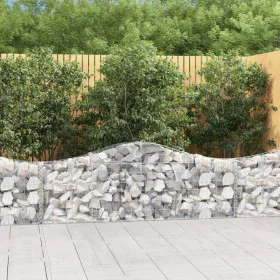 Cestas de gaviones 10 uds forma de arco hierro 200x30x60/80 cm de vidaXL, Maceteros y jardineras - Ref: Foro24-3145396, Preci...