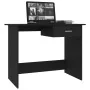 Black particleboard desk 100x50x76 cm by vidaXL, Desks - Ref: Foro24-800550, Price: 67,01 €, Discount: %