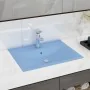 Lavabo de lujo con grifo cerámica 60x46 cm azul claro de vidaXL, Lavabos - Ref: Foro24-147022, Precio: 102,22 €, Descuento: %