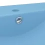 Lavabo de lujo con grifo cerámica 60x46 cm azul claro de vidaXL, Lavabos - Ref: Foro24-147022, Precio: 102,22 €, Descuento: %