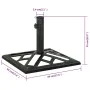 Base de sombrilla de hierro fundido verde 44x44x31 cm de vidaXL, Bases para sombrillas - Ref: Foro24-317760, Precio: 45,94 €,...