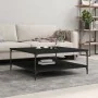 Mesa de centro madera de ingeniería negro 100x100x40 cm de vidaXL, Mesas de centro - Ref: Foro24-832843, Precio: 82,17 €, Des...
