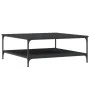 Mesa de centro madera de ingeniería negro 100x100x40 cm de vidaXL, Mesas de centro - Ref: Foro24-832843, Precio: 82,17 €, Des...