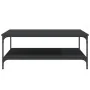 Mesa de centro madera de ingeniería negro 100x100x40 cm de vidaXL, Mesas de centro - Ref: Foro24-832843, Precio: 82,17 €, Des...