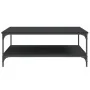 Mesa de centro madera de ingeniería negro 100x100x40 cm de vidaXL, Mesas de centro - Ref: Foro24-832843, Precio: 82,17 €, Des...