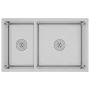 Fregadero de cocina de acero inoxidable de vidaXL, Fregaderos - Ref: Foro24-51561, Precio: 128,39 €, Descuento: %