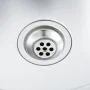 Fregadero de cocina de acero inoxidable de vidaXL, Fregaderos - Ref: Foro24-51561, Precio: 128,39 €, Descuento: %