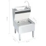 Freestanding commercial hand basin sink with stainless steel faucet by vidaXL, Sinks - Ref: Foro24-51116, Price: 374,36 €, Di...