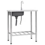 Fregadero de camping de un seno y grifo acero inoxidable de vidaXL, Fregaderos - Ref: Foro24-151213, Precio: 159,49 €, Descue...