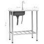 Fregadero de camping de un seno y grifo acero inoxidable de vidaXL, Fregaderos - Ref: Foro24-151213, Precio: 159,49 €, Descue...