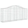 Cestas de gaviones 40 uds forma de arco hierro 200x30x80/100 cm de vidaXL, Maceteros y jardineras - Ref: Foro24-3145427, Prec...