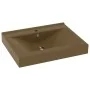 Lavabo de lujo con grifo cerámica 60x46 cm crema mate de vidaXL, Lavabos - Ref: Foro24-147029, Precio: 74,86 €, Descuento: %