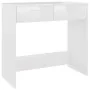 Escritorio de madera contrachapada blanco brillo 80x40x75 cm de vidaXL, Escritorios - Ref: Foro24-801361, Precio: 76,94 €, De...