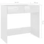 Escritorio de madera contrachapada blanco brillo 80x40x75 cm de vidaXL, Escritorios - Ref: Foro24-801361, Precio: 76,94 €, De...