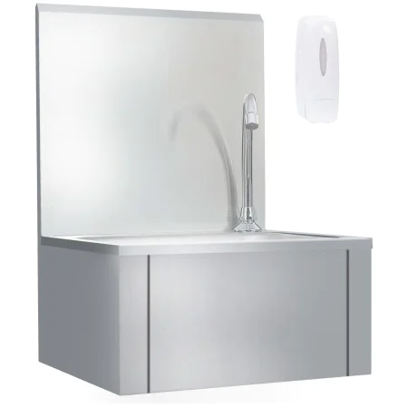 Stainless steel sink with faucet and soap dispenser by vidaXL, Sinks - Ref: Foro24-51114, Price: 222,31 €, Discount: %