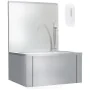 Stainless steel sink with faucet and soap dispenser by vidaXL, Sinks - Ref: Foro24-51114, Price: 222,31 €, Discount: %