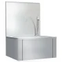 Fregadero lavamanos con grifo y dispensador de jabón acero inox de vidaXL, Fregaderos - Ref: Foro24-51114, Precio: 222,31 €, ...